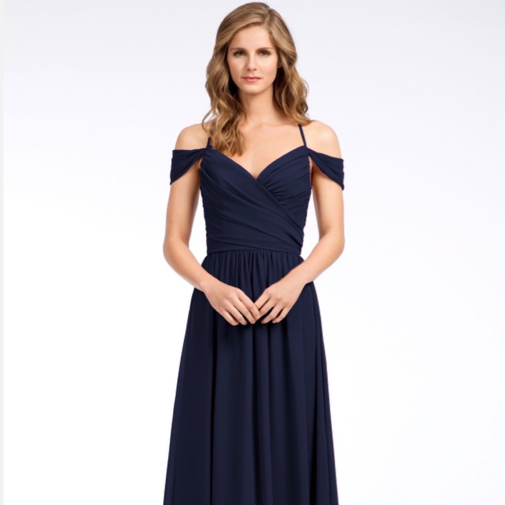Hayley Paige Gown - Navy (indigo)